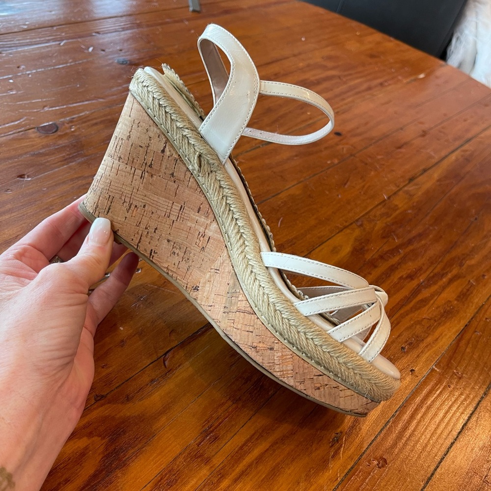 Obsession Rules Strappy Cork Platform Wedges - image 3